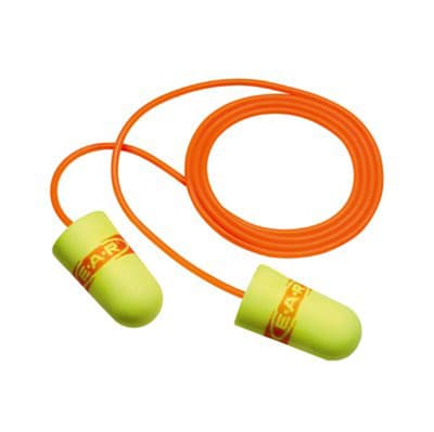 3M™ E-A-Rsoft™ SuperFit™ Disposable Earplugs, Foam, Corded, 33 NRR, 200 Pair/Box