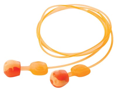Howard Leight TrustFit Pod Push-In Reusable Earplugs, Foam, Corded, 28 NRR, 100 Pair/Box