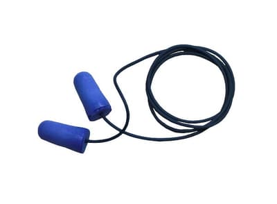 Ironwear® 1710 Metal Detectable Disposable Earplugs, Foam, Corded, 33 NRR, 100 Pair/Box