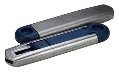 Metal Detectable Self-Retractable Safety Knife, Blue, 5/Pack