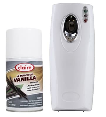 Automatic Metered Aerosol Dispenser System, Wall Mount, White, 1 Each