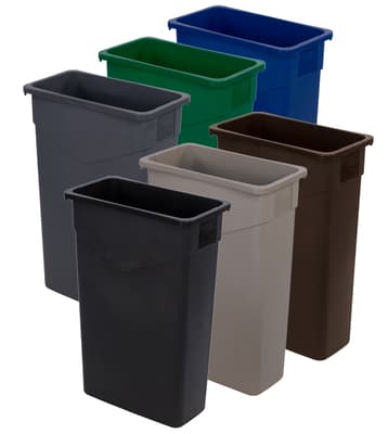 34202503 HANDLED TRASH CAN LID BLACK FITS 15 AND 23 GAL TRIMLINE TRASH CAN