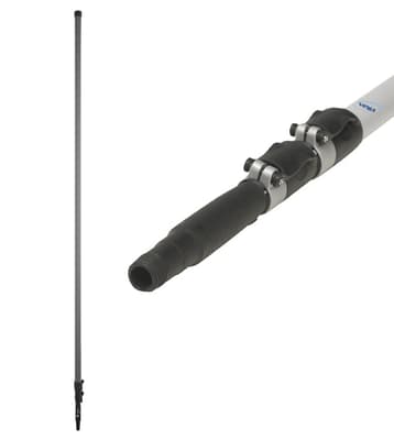 Vikan® Euro Thread Extension Handle, Gray, 74"-237"L, Polypropylene Male Tip, 1 Each