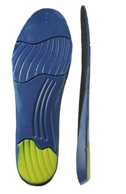 Contour Anti-Fatigue Insoles with Shock Absorbing Gel, Blue, 1 Pair