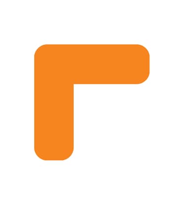 Rounded Corner Floor Marking Corners, Color-Coded, 1 Each