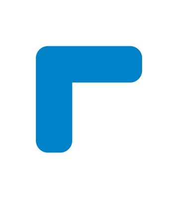 Rounded Corner Floor Marking Corners, Color-Coded, 1 Each