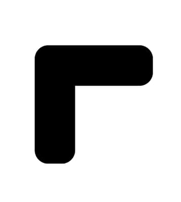 Rounded Corner Floor Marking Corners, Color-Coded, 1 Each