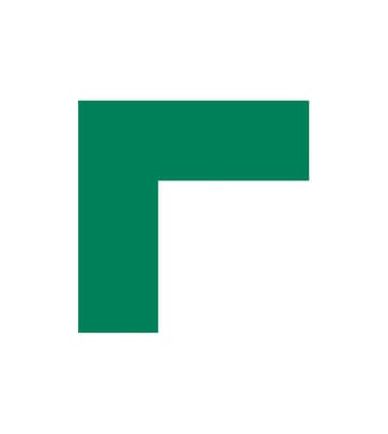 Square Corner Floor Marking Corners, Color-Coded, 1 Each