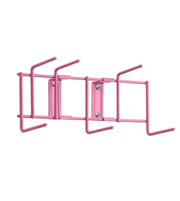 Heavy-Duty Brush Rack, Color-Coded, PVC Coated Steel, 1 Each