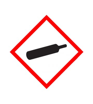 GHS Pictogram Label: Gas Cylinder