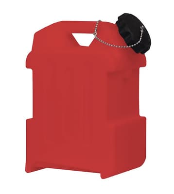 Chemical Jug with Tethered Black Non-Locking Cap, Color-Coded, Polyethylene, 1 Each