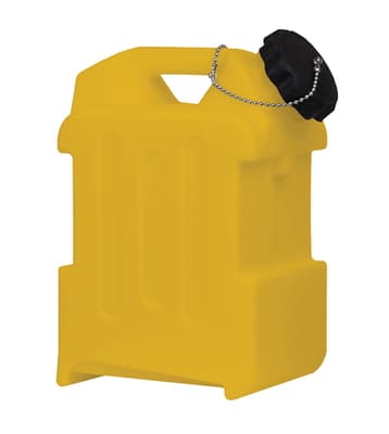 Chemical Jug with Tethered Black Non-Locking Cap, Color-Coded, Polyethylene, 1 Each