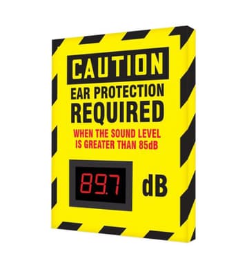 OSHA Caution Industrial Decibel Meter Sign