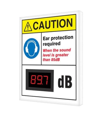 OSHA Caution Industrial Decibel Meter Sign