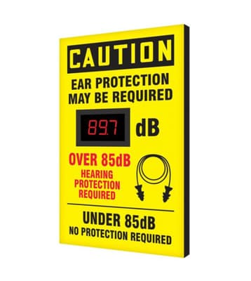 OSHA Caution Industrial Decibel Meter Sign