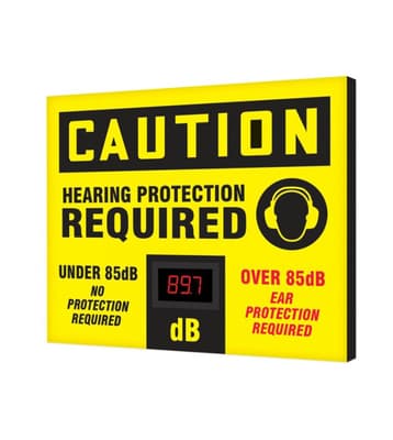 OSHA Caution Industrial Decibel Meter Sign
