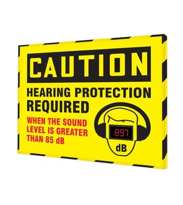 OSHA Caution Industrial Decibel Meter Sign