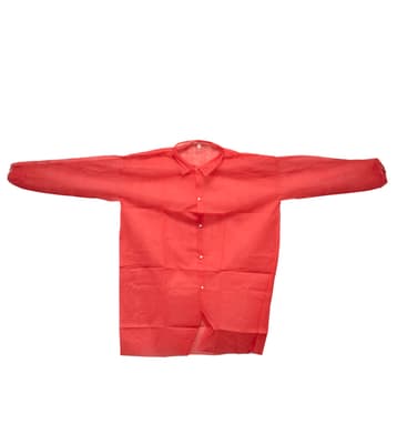 Disposable Lab Coat with Elastic Cuffs, Snap Closure, Color-Coded, Polypropylene, 30/Case