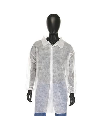 PIP® Standard Weight Disposable Lab Coat with Elastic Wrist