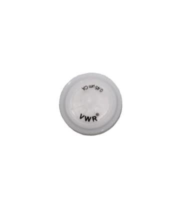 VWR® Syringe Filters, Cellulose Acetate, 0.45 µm Pore Size, 25 mm Diameter, Sterile, 150/Pack