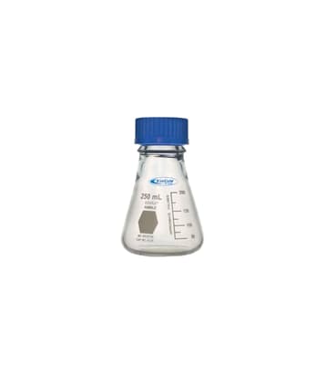 KimCote® KIMAX® Erlenmeyer Flasks With Screw Cap, Borosilicate Glass, 2,000 mL