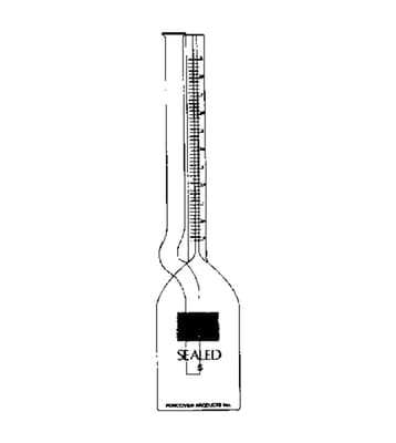 Forcoven Products 50% Cream Bottle for Babcock Testing, Glass, 18 g