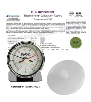 SP Bel-Art H-B Durac Maximum Registering Thermometer