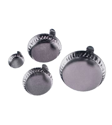 Disposable Aluminum Crinkle Dishes with Tabs