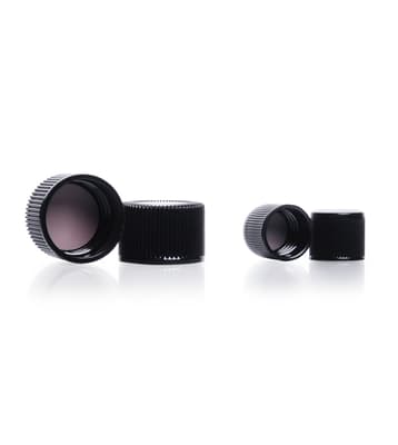 KIMBLE® Black Phenolic Screw Thread Cap