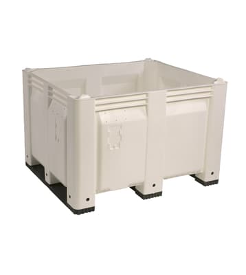 MACX® Solid Bulk Bin, Color-Coded, 40"L x 48"W x 31"H, HDPE, 1 Each
