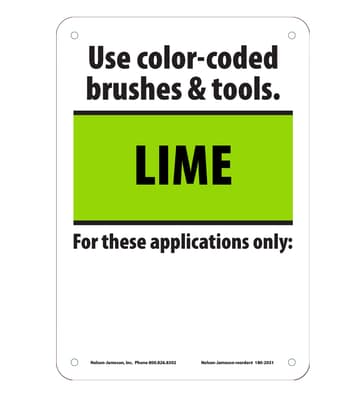 Color-Coded Sign