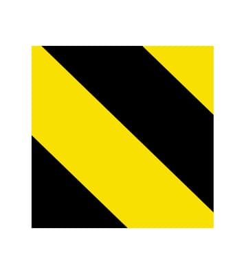 Striped Safety Marking Tape, Color-Coded, 1 Roll