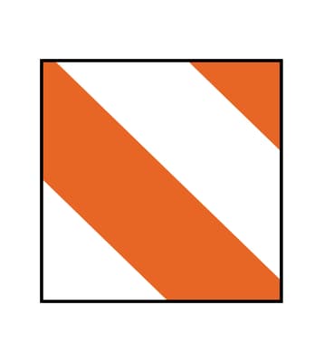 Striped Safety Marking Tape, Color-Coded, 1 Roll