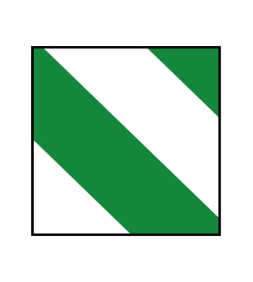Striped Safety Marking Tape, Color-Coded, 1 Roll