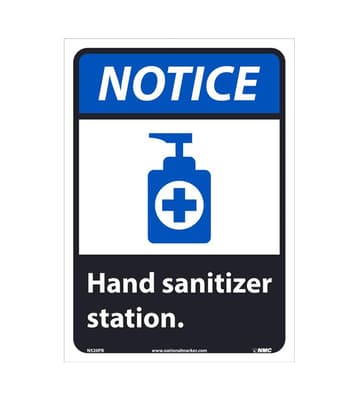 Notice Hand Sanitizer Station Sign