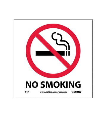 No Smoking Sign with Graphic