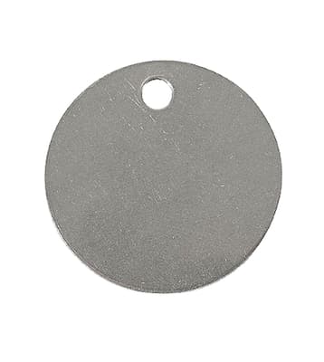 Blank Round Valve Tagout Tags