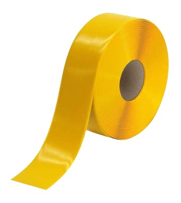 FLOOR TAPE 50 MIL 3IN X 100FT YELLOW HEAVY DUTY PVC