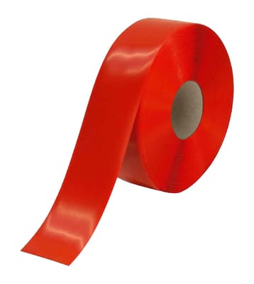 FLOOR TAPE 50 MIL 3IN X 100FT RED HEAVY DUTY PVC