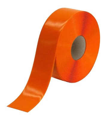 FLOOR TAPE 50 MIL 3IN X 100FT ORANGE HEAVY DUTY PVC