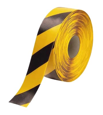 FLOOR TAPE 50 MIL 3IN X 100FT BLACK/YELLOW