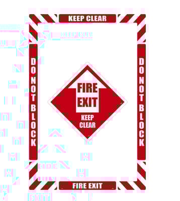 Fire Extinguisher Floor Marking Kit