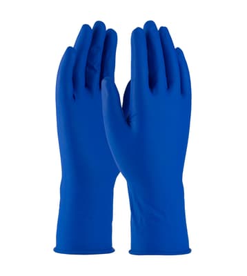 PosiShield™ Heavy-Duty Exam Latex Disposable Gloves, 14 Mil, Blue, Powder-Free, 50 Each/Box