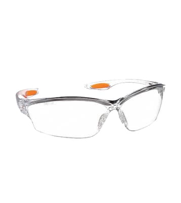 Law® LW2 Series Safety Glasses, Duramass® Hard Coat Anti-Scratch Coating, Clear Frame with Clear Lens, 1 Pair