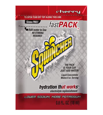 Sqwincher® Fast Pack™ Liquid Concentrate, Makes 6-oz/Pack, 200 Packs/Case