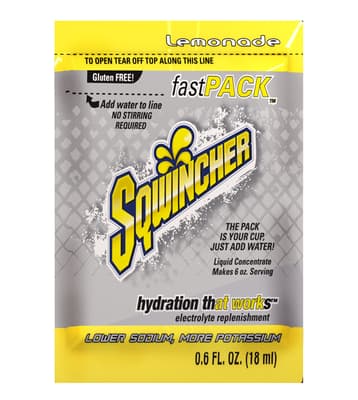 Sqwincher® Fast Pack™ Liquid Concentrate, Makes 6-oz/Pack, 200 Packs/Case