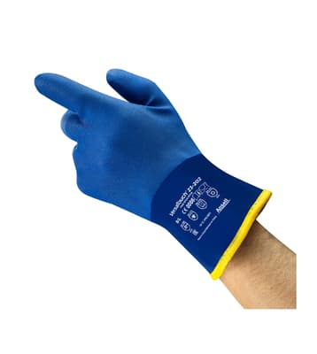 AlphaTec® 23-202 Chemical Resistant Gloves, 12"L, Blue, 13 mil, 6 Pair/Bag