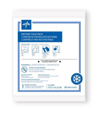 Instant Cold Pack Compress, Single-Use, 4.75" x 6.25", 1 Each