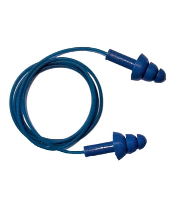 Ironwear® 1730 Metal Detectable Reusable Earplugs, Silicone, Corded, 29 NRR, 100 Pair/Box