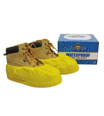 ShuBee® Waterproof Shoe Covers, Color-Coded, Polyethylene, 120 Pair/Case